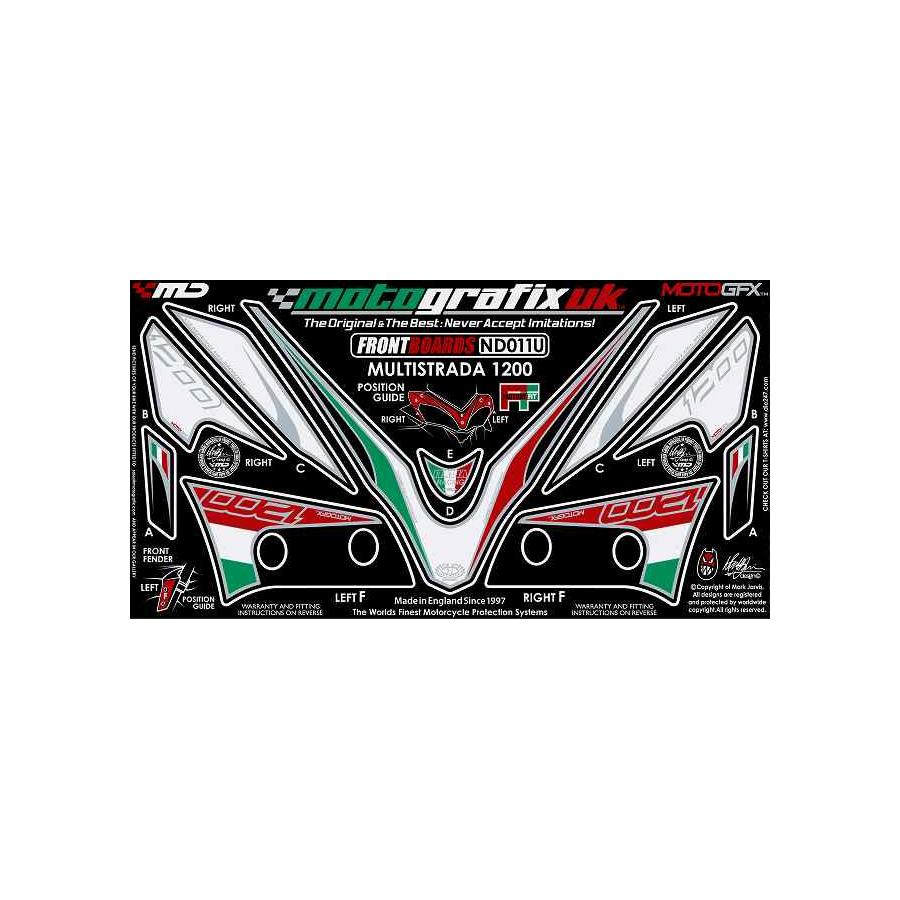 モトグラフィックス ボディパッド FRONT MULTISTRADA1200 MT-ND011U