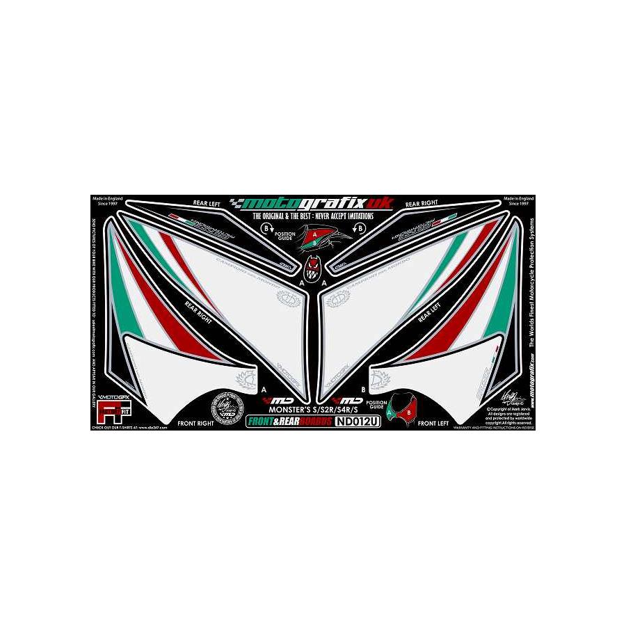 モトグラフィックス ボディパッド FRONT MONSTER 695S2/S4 MT-ND012U