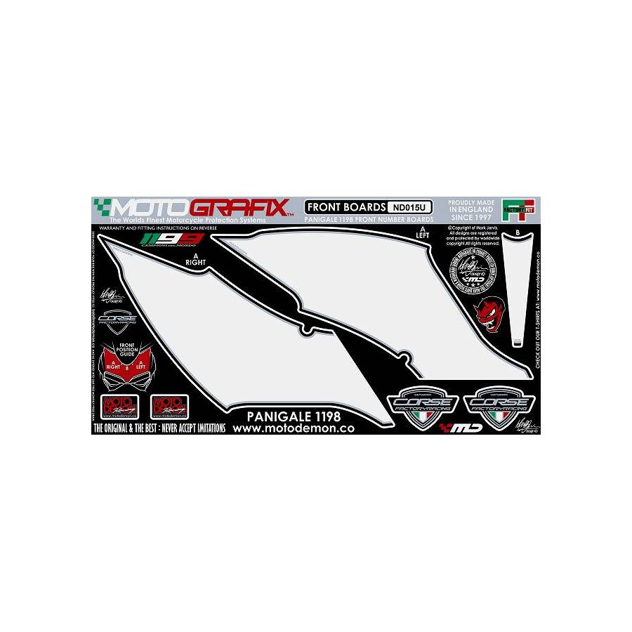 モトグラフィックス ボディパッド FRONT 1199PANIGALE MT-ND015U