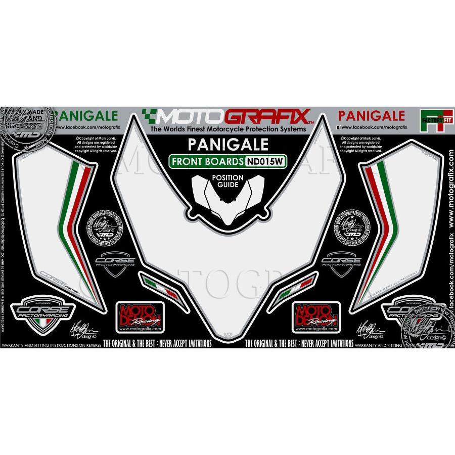 モトグラフィックス ボディパッド FRONT 1199/899 PANIGALE MT-ND015W