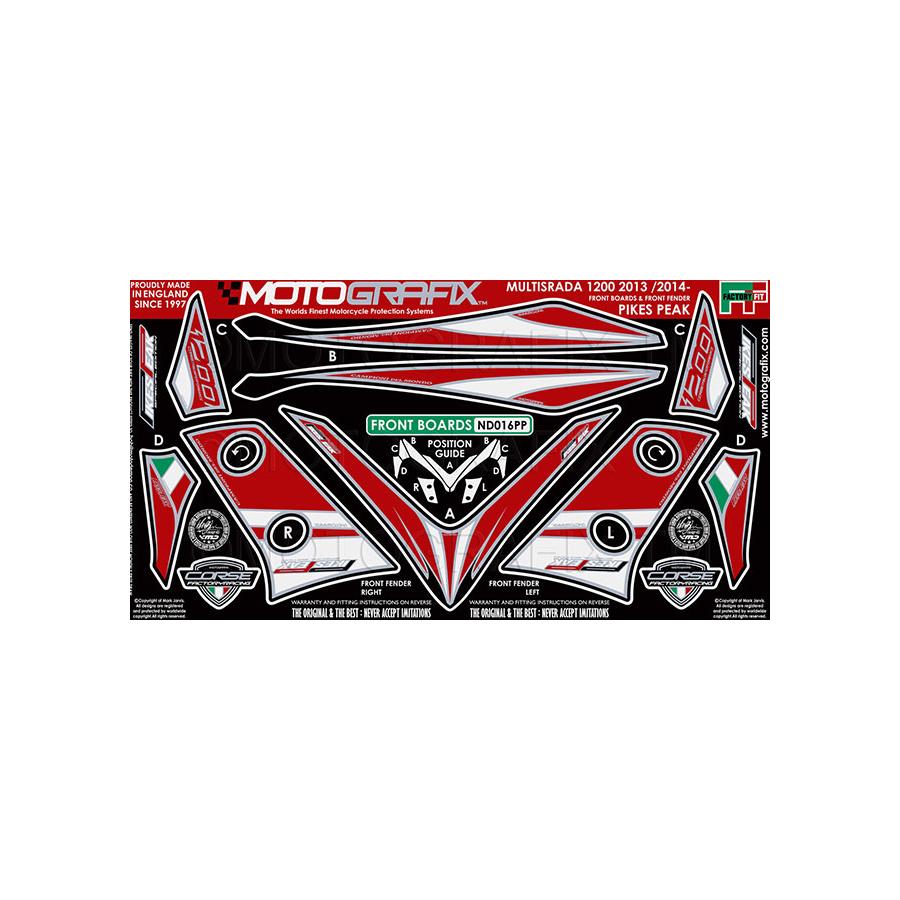 モトグラフィックス ボディパッド FRONT MULTI STRADA1200 MT-ND016PP