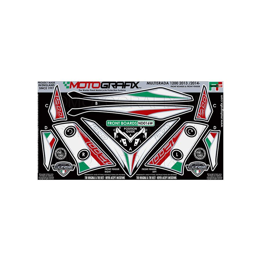 モトグラフィックス ボディパッド FRONT MULTI STRADA1200 MT-ND016W