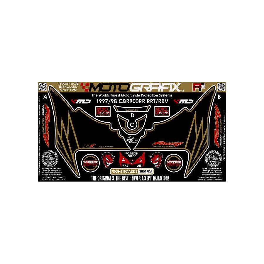 乐天商城 - モトグラフィックス ボディパッド FRONT CBR900RRT-RRV 96/97 MT-NH017KA