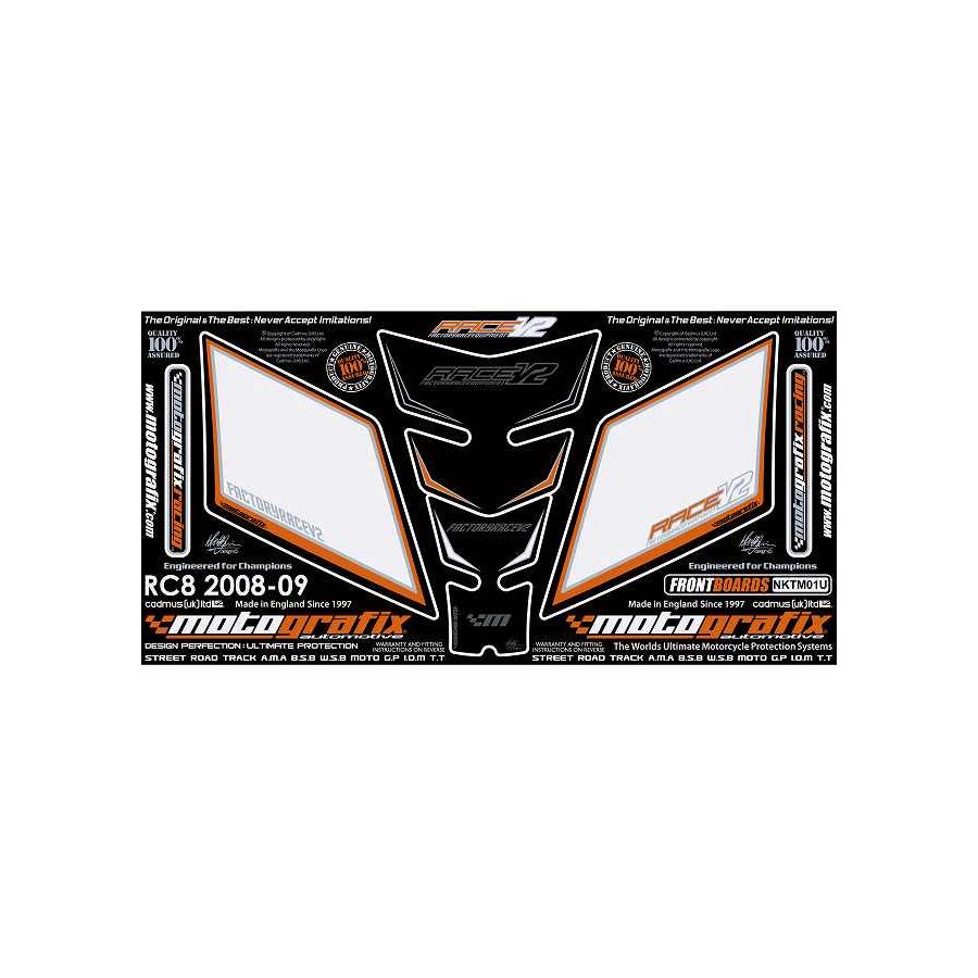 モトグラフィックス ボディパッド FRONT＆タンクパッド KTM RC8 MT-NKTM01U