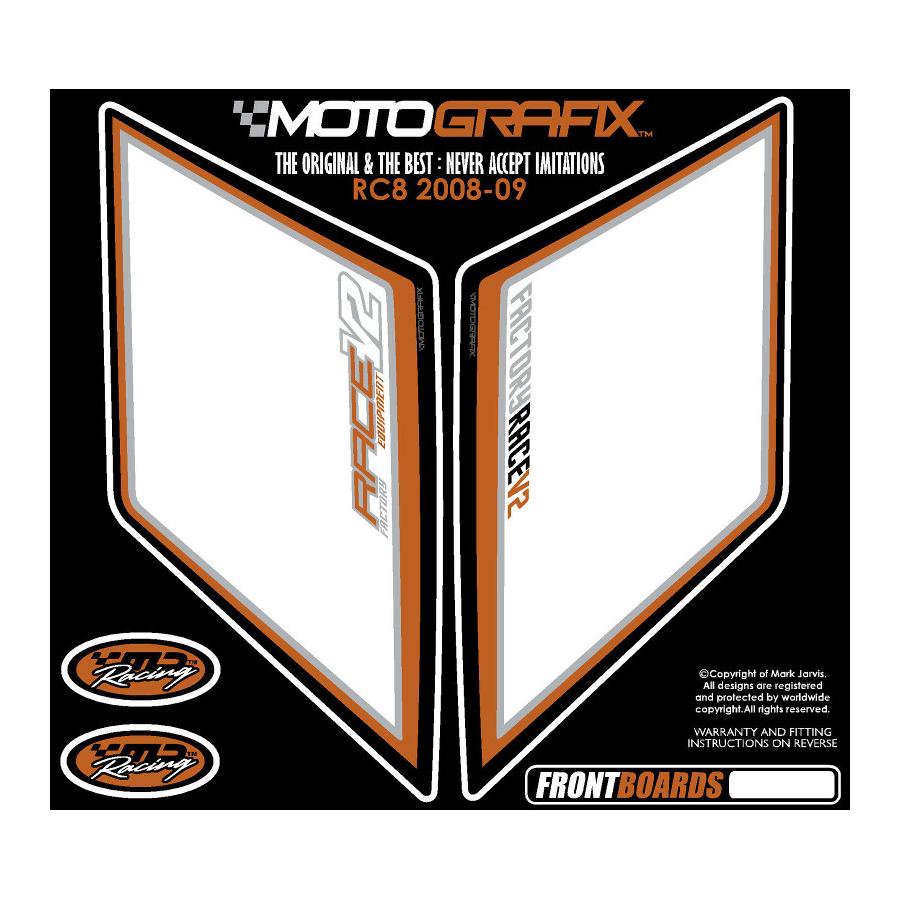 モトグラフィックス ボディパッド FRONT KTM RC8 MT-NKTM01U2
