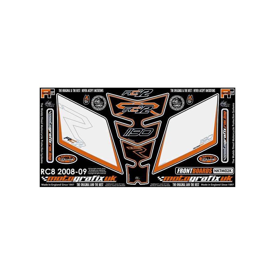 モトグラフィックス ボディパッド FRONT＆タンクパッド KTM RC8 MT-NKTM02K
