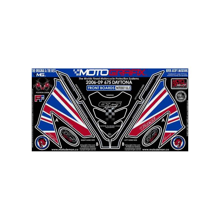 モトグラフィックス ボディパッド FRONT DAYTONA675 MT-NT001UJ
