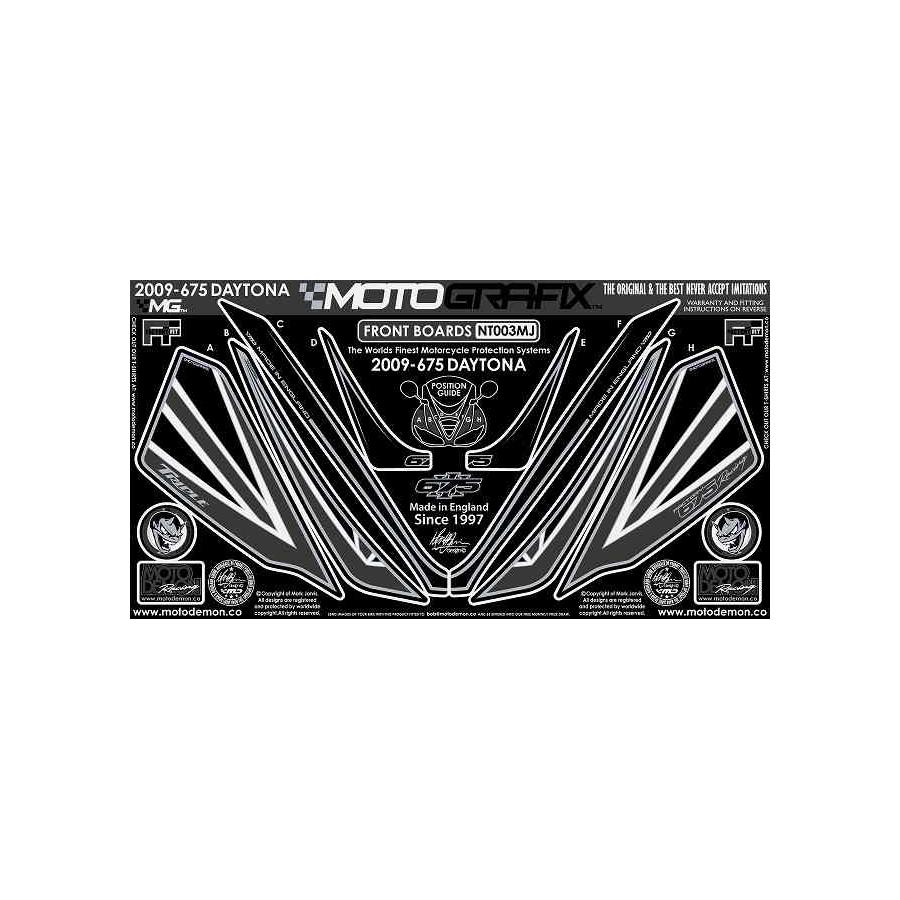 モトグラフィックス ボディパッド FRONT DAYTONA675 MT-NT003MJ