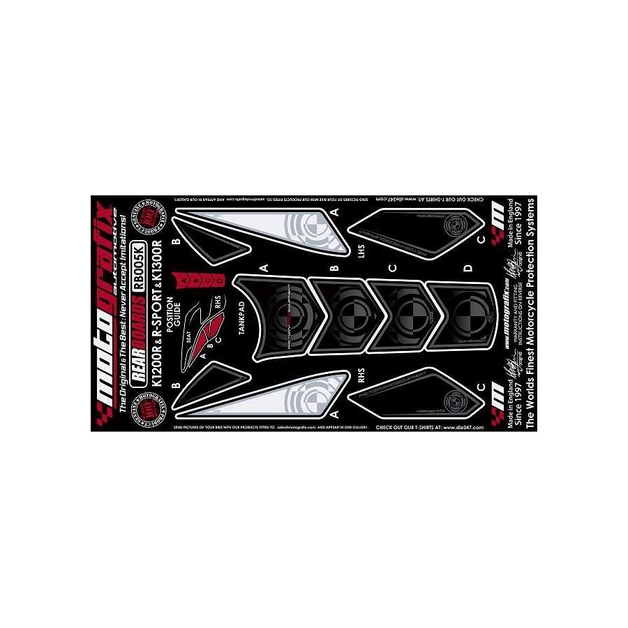 モトグラフィックス ボディパッド REAR K1200R R-SPORT MT-RB005K
