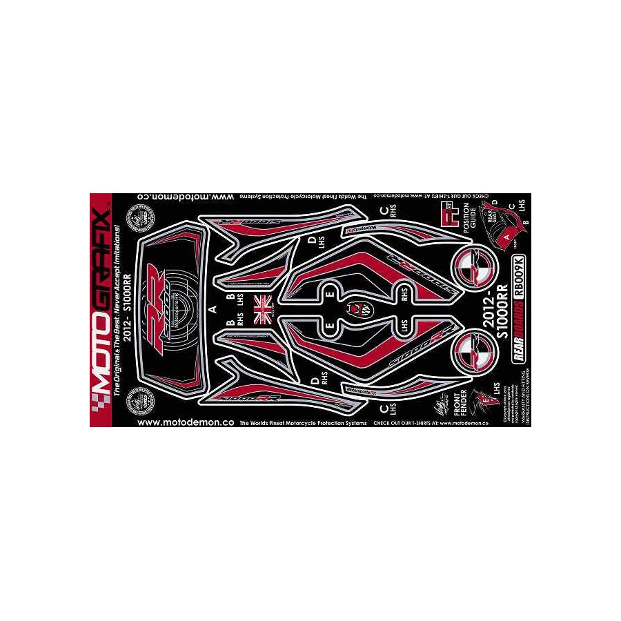 モトグラフィックス ボディパッド REAR S1000RR MT-RB009K