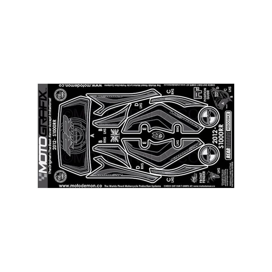 モトグラフィックス ボディパッド REAR S1000RR MT-RB009KE