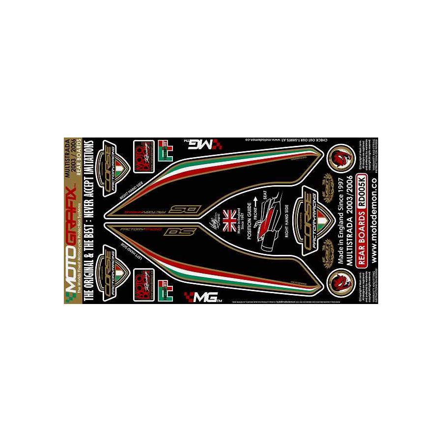 モトグラフィックス ボディパッド REAR MULTISTRADA 03-10 MT-RD005K