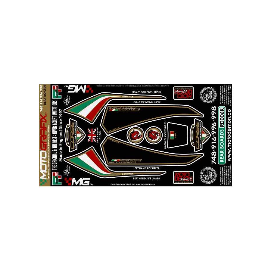 モトグラフィックス ボディパッド REAR 748/916/996/998 93-02 MT-RD006K