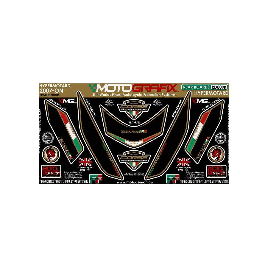 モトグラフィックス ボディパッド REAR HYPERMOTARD MT-RD009K