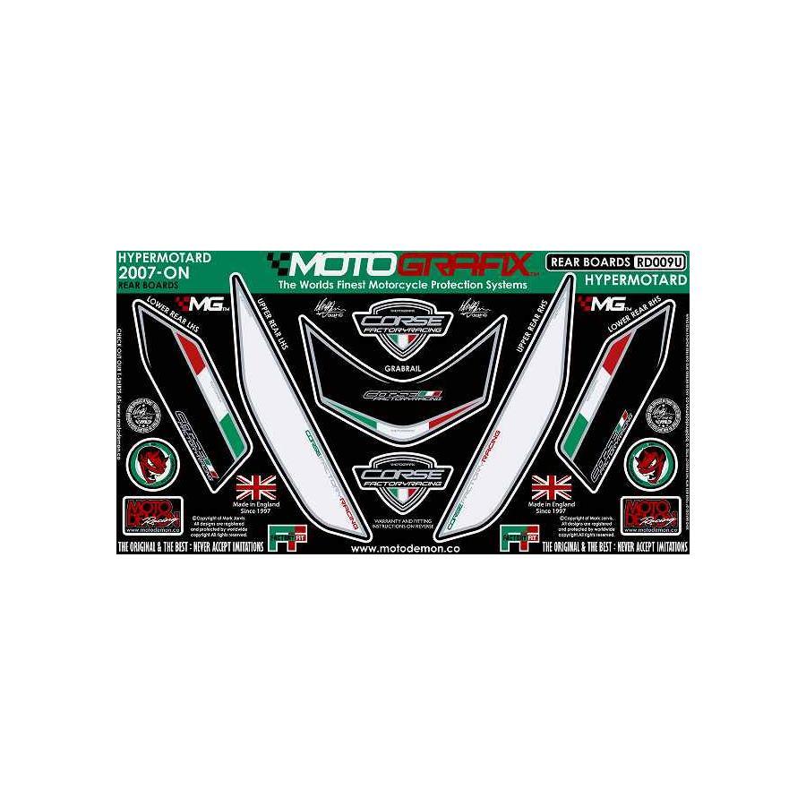 モトグラフィックス ボディパッド REAR HYPERMOTARD MT-RD009U