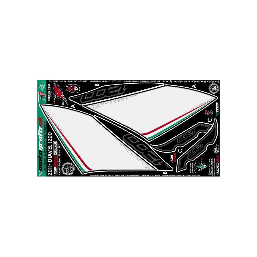 モトグラフィックス ボディパッド REAR DIAVEL1200 MT-RD012U(2)
