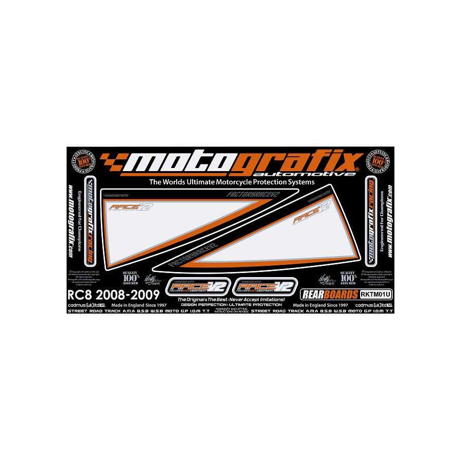 モトグラフィックス ボディパッド REAR RC8 MT-RKTM01U