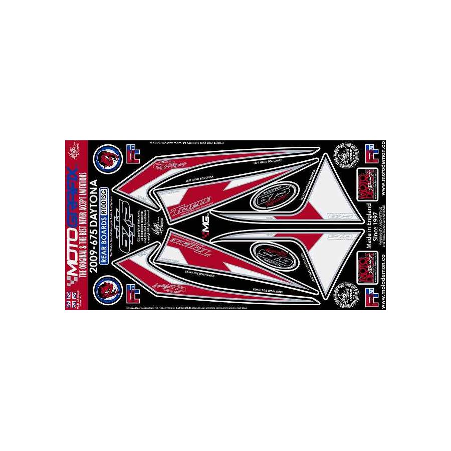 モトグラフィックス ボディパッド REAR DAYTONA675 MT-RT001SG