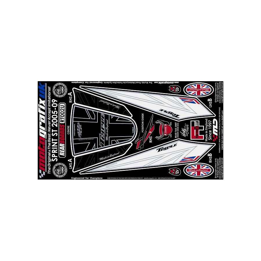 モトグラフィックス ボディパッド REAR SPRINT ST MT-RT002U