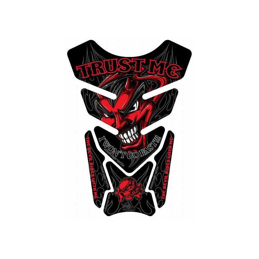 モトグラフィックス タンクパッド ブラック STREET QUADPAD MT-ST082