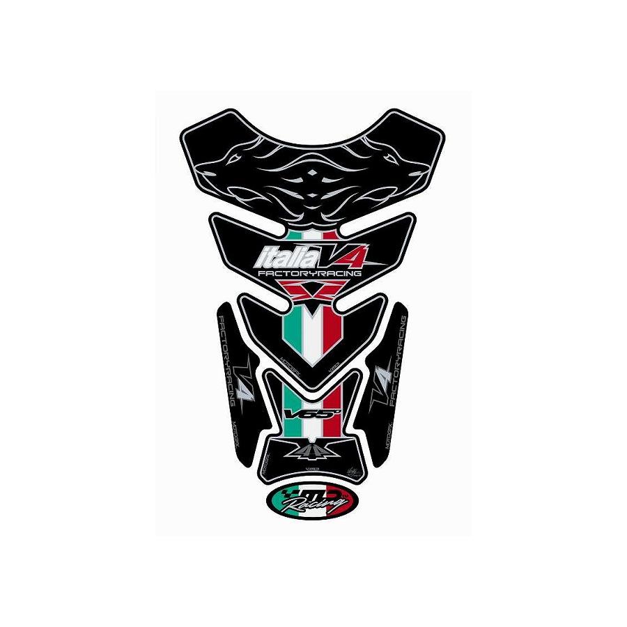 モトグラフィックス タンクパッド ブラック APRILIA QUADPAD MT-TA014K