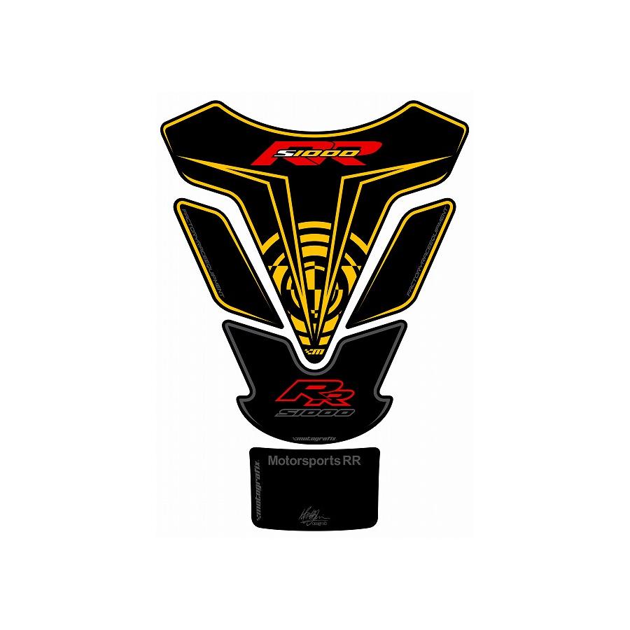 モトグラフィックス タンクパッド ブラック/イエロー S1000RR MT-TB003KY