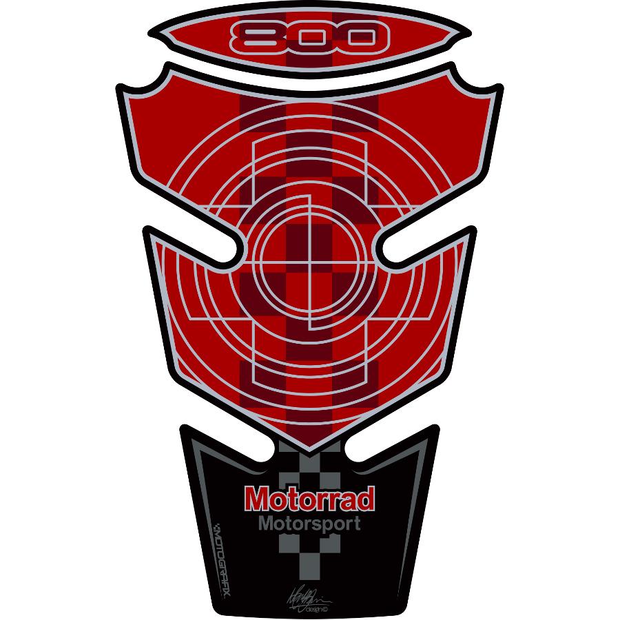 モトグラフィックス タンクパッド レッド BMW F800R MT-TB008R