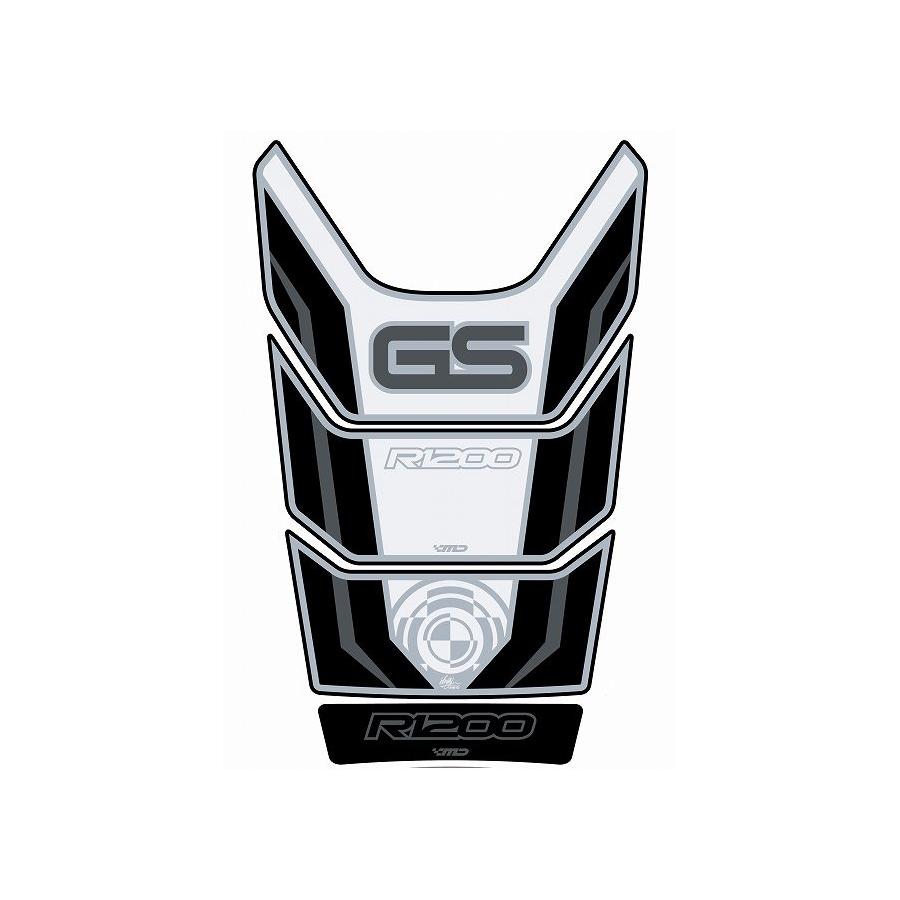 モトグラフィックス タンクパッド ホワイト/シルバー BMW R1200GS MT-TB009WS