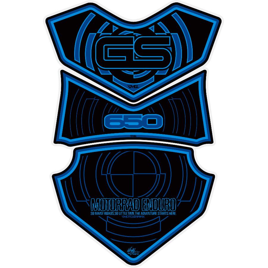 モトグラフィックス タンクパッド ブルー BMW GS 650 MT-TB012B