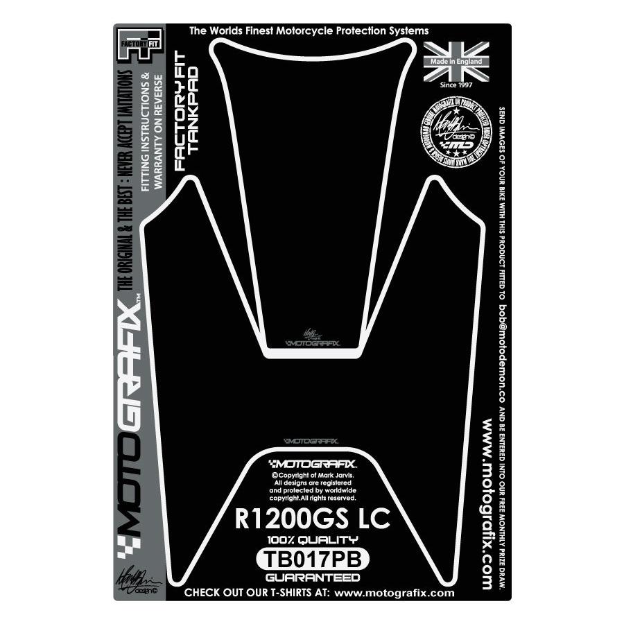 モトグラフィックス タンクパッド ピュアブラック R1200GS(水冷) MT-TB017PB