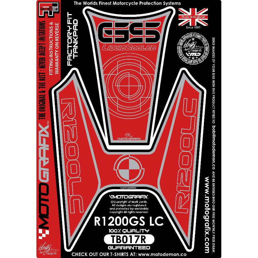 モトグラフィックス タンクパッド レッド R1200GS(水冷) MT-TB017R
