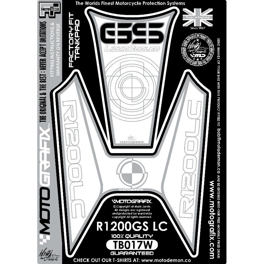 モトグラフィックス タンクパッド ホワイト R1200GS(水冷) MT-TB017W