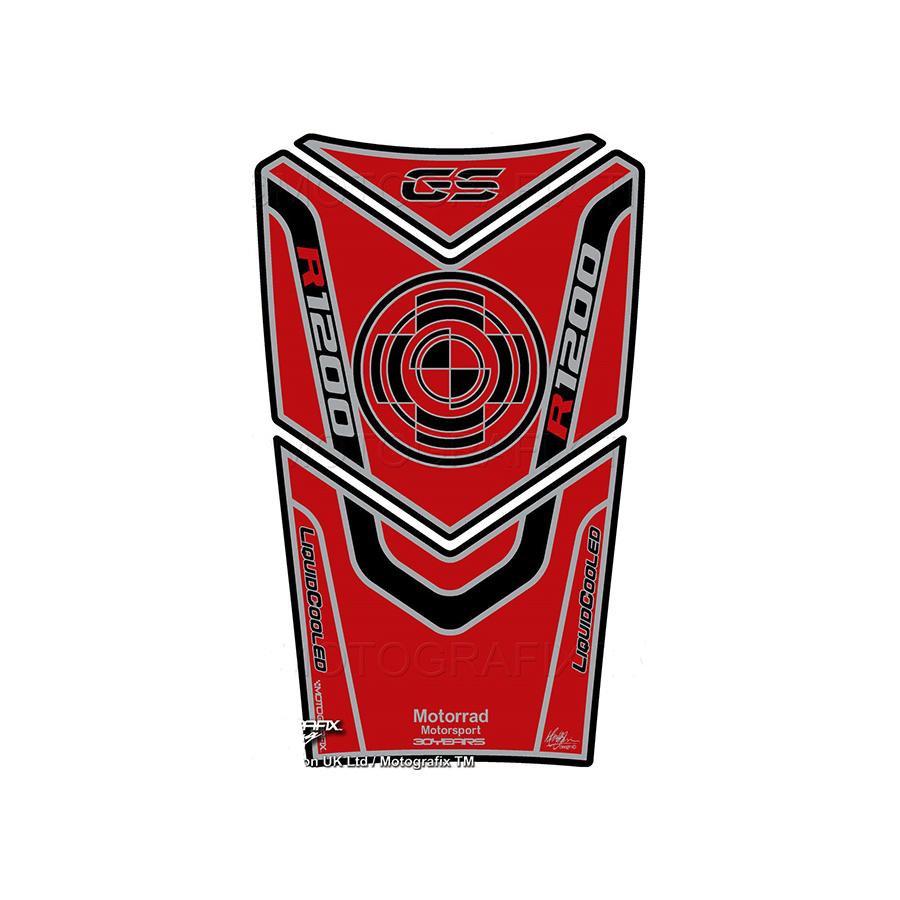 モトグラフィックス タンクパッド レッド/ブラック R1200GS MT-TB020RK