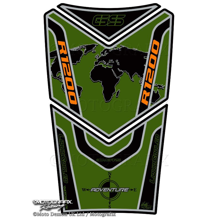 モトグラフィックス タンクパッド グリーン R1200GS Adventure MT-TB021A