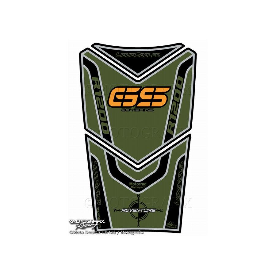 モトグラフィックス タンクパッド グリーン/OR R1200GS Adventure MT-TB021GO