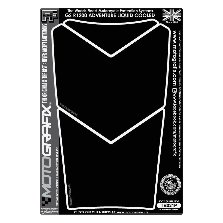 モトグラフィックス タンクパッド PURE ブラック R1200GS Adventure MT-TB021P