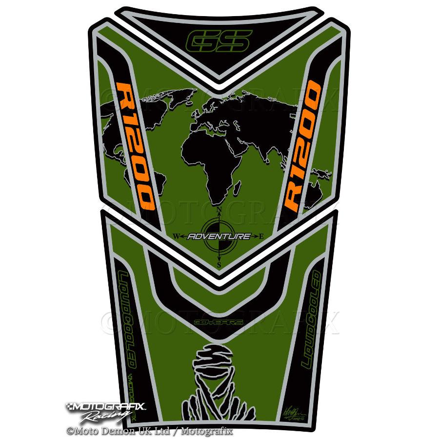 モトグラフィックス タンクパッド グリーン R1200GS Adventure MT-TB021PD