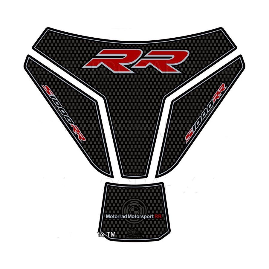 モトグラフィックス タンクパッド カーボン/シルバー/レッド S1000RR MT-TB023CSR