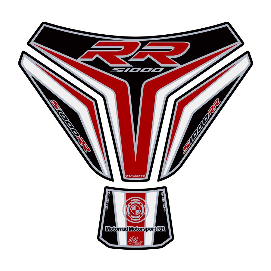 モトグラフィックス タンクパッド ブラック/ホワイト/レッド S1000RR MT-TB023KRW