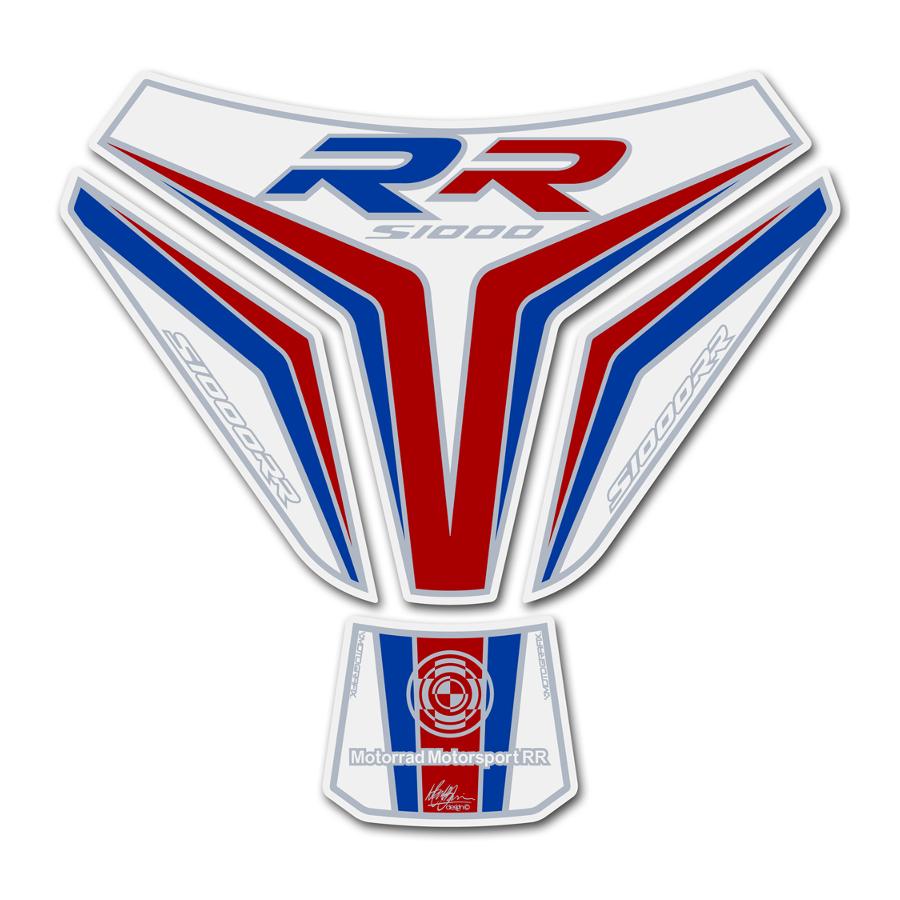 モトグラフィックス タンクパッド ホワイト/レッド/ブルー S1000RR MT-TB023MSW