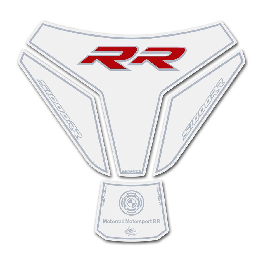 モトグラフィックス タンクパッド ホワイト/レッド S1000RR MT-TB023W