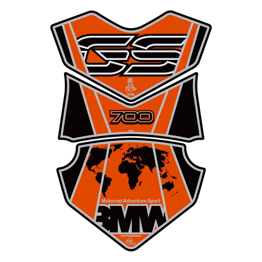 モトグラフィックス タンクパッド オレンジ BMW F700GS MT-TB024O