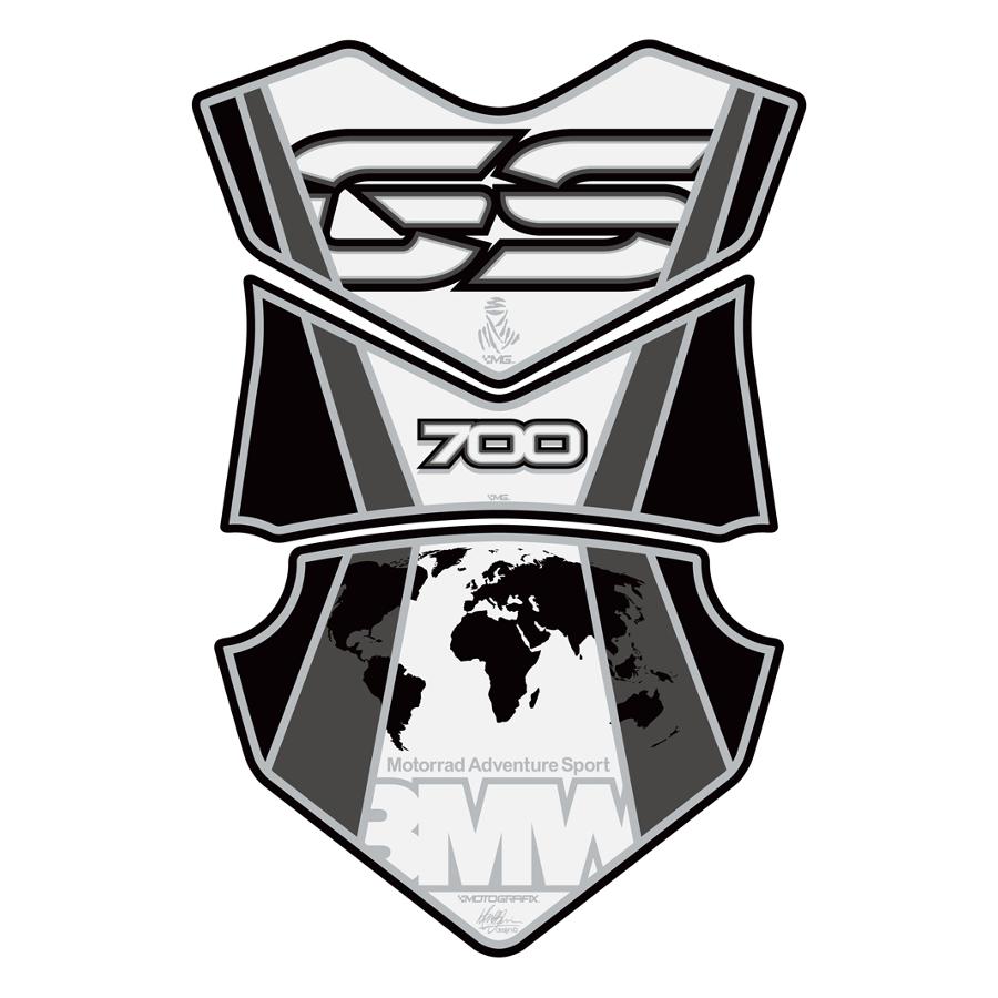 モトグラフィックス タンクパッド ホワイト BMW F700GS MT-TB024W