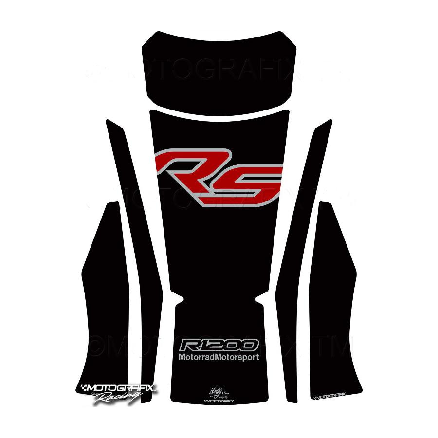 モトグラフィックス タンクパッド ブラック/レッド R1200RS MT-TB025KR