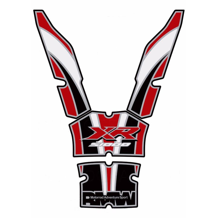 モトグラフィックス タンクパッド レッド/ブラック/ホワイト S1000XR MT-TB029RKW