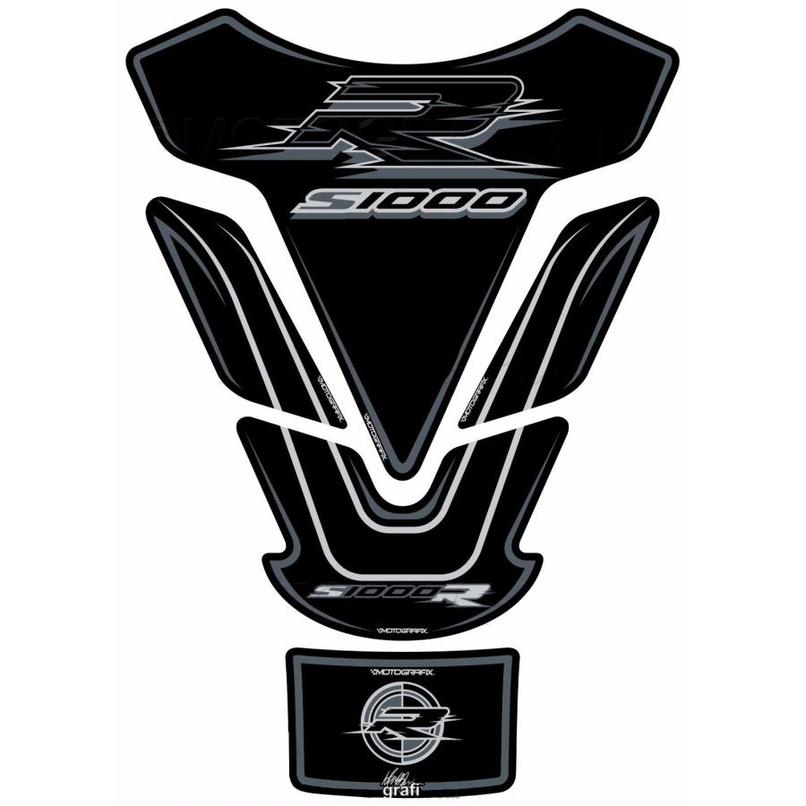 モトグラフィックス タンクパッド ブラック/グレー BMW S1000R MT-TB031KE