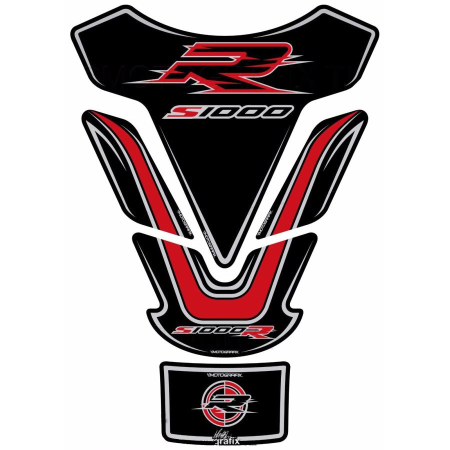 モトグラフィックス タンクパッド ブラック/レッド BMW S1000R MT-TB031KR