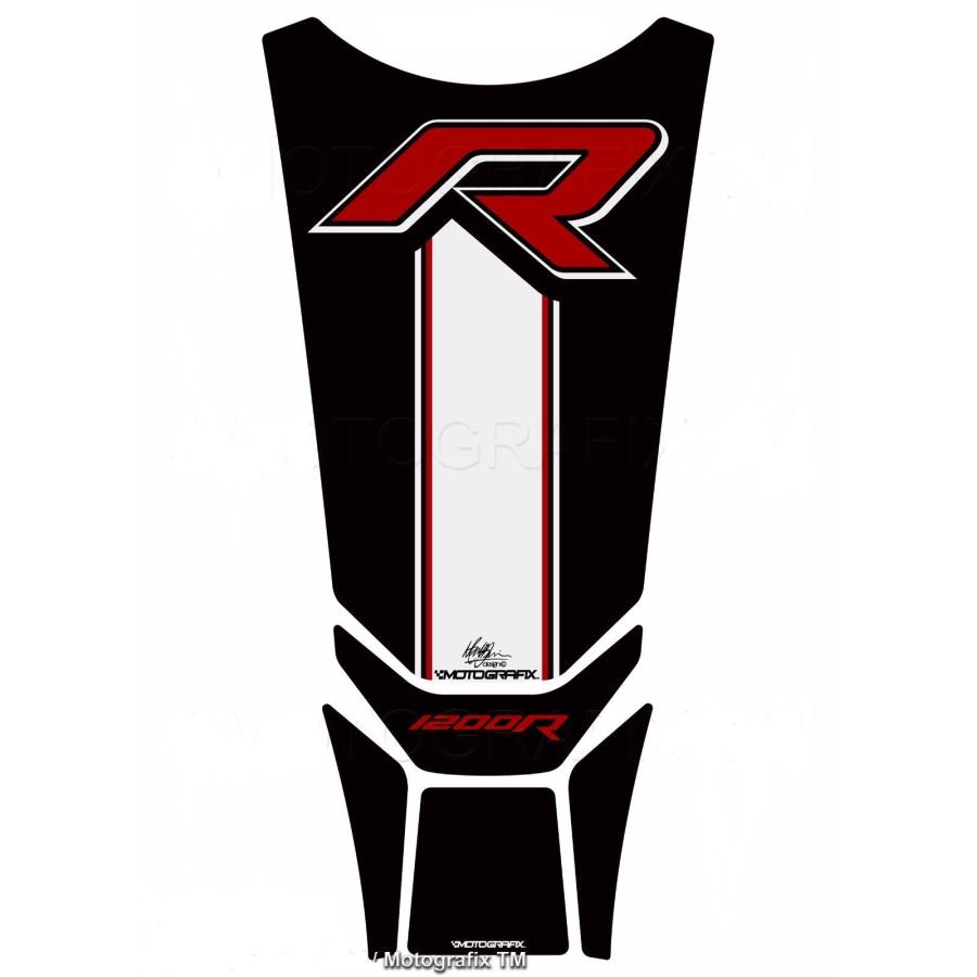 モトグラフィックス タンクパッド ブラック/レッド/ホワイト BMW R1200RS MT-TB032KRW