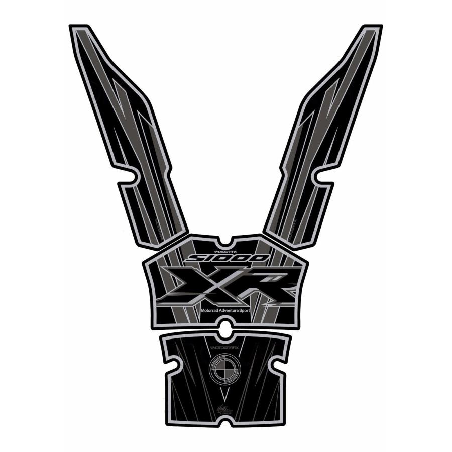 モトグラフィックス タンクパッド ブラック/ブラック BMW S1000XR MT-TB033KK