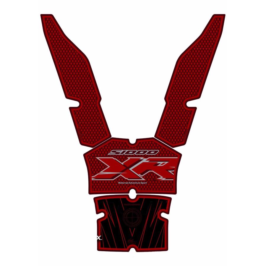 モトグラフィックス タンクパッド レッド/カーボン BMW S1000XR MT-TB033RC